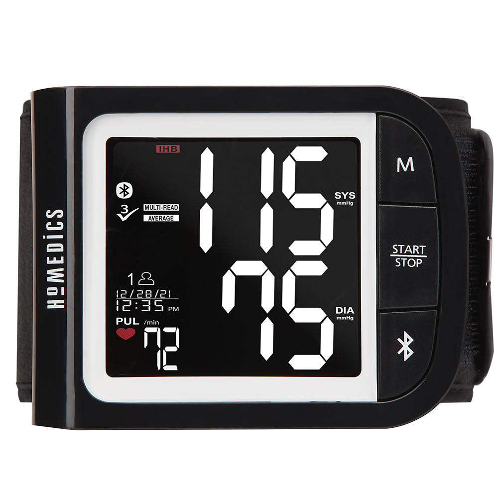 homedics-premium-wrist-blood-pressure-monitor-with-attached-wrist-cuff-smart-mea image 1