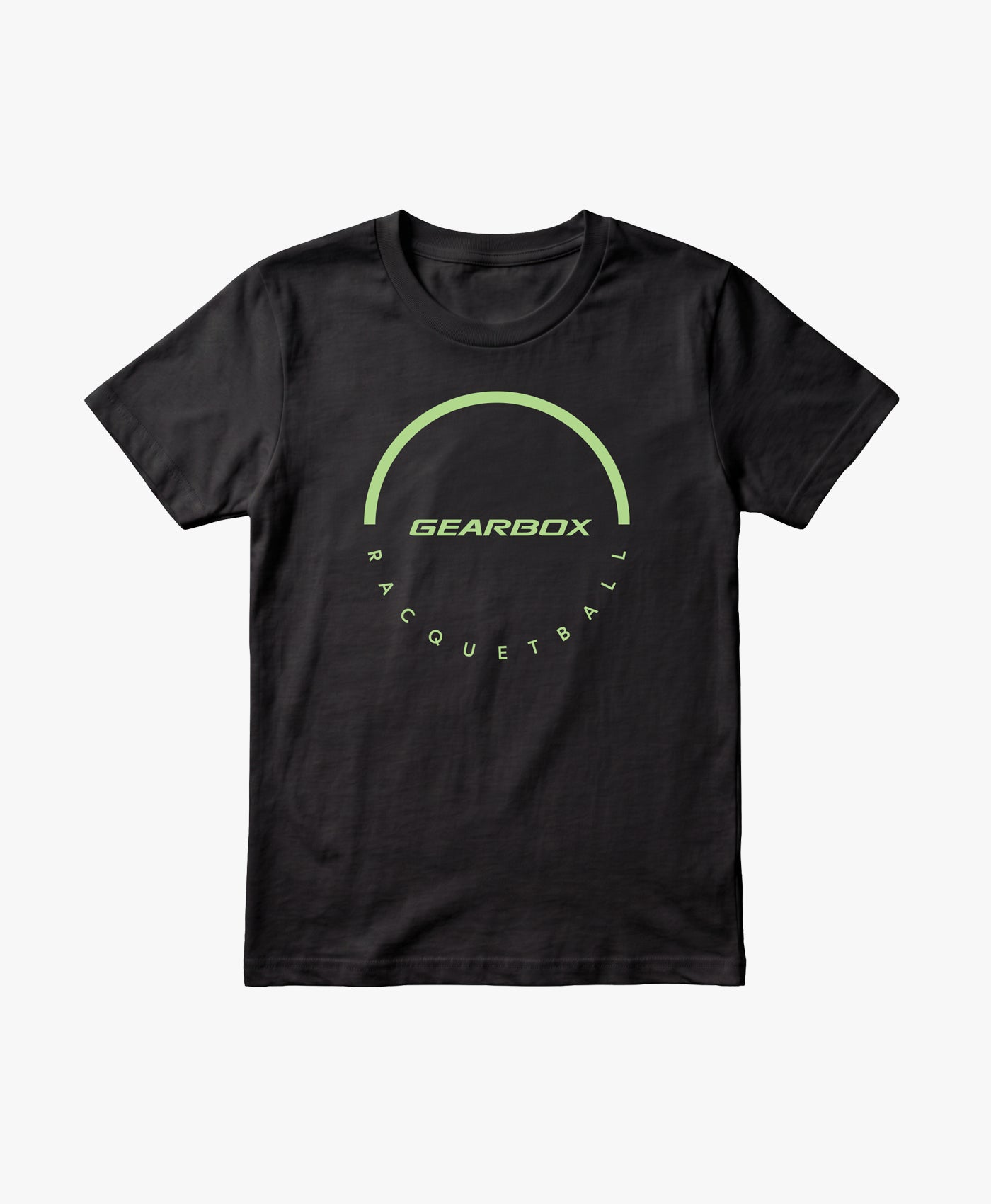 gearbox-dome-men-s-cotton-tee-black-racquetball-lifestyle-apparel image 1