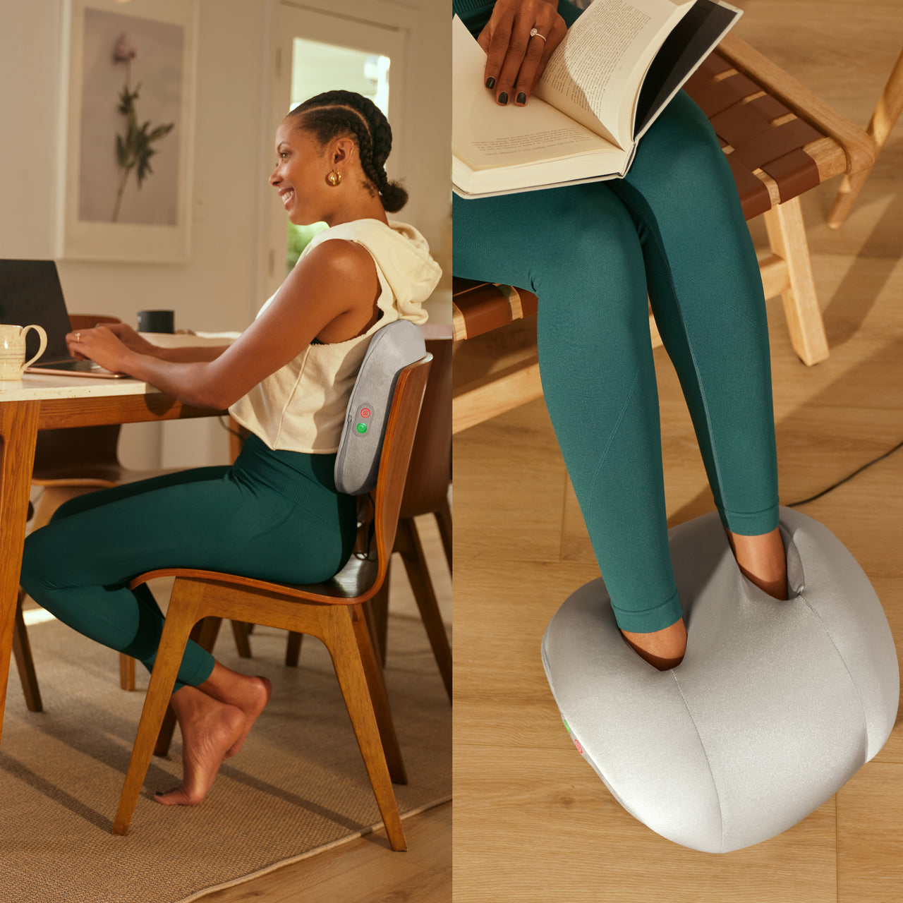 homedics-3-in-1-shiatsu-massager-deep-kneading-with-heat-and-adjustable-straps image 4