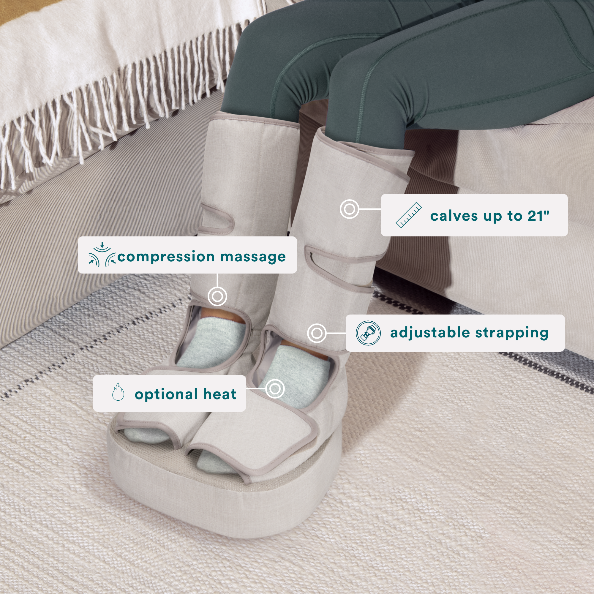 homedics-real-relief-leg-foot-massager-heat-compression image 3