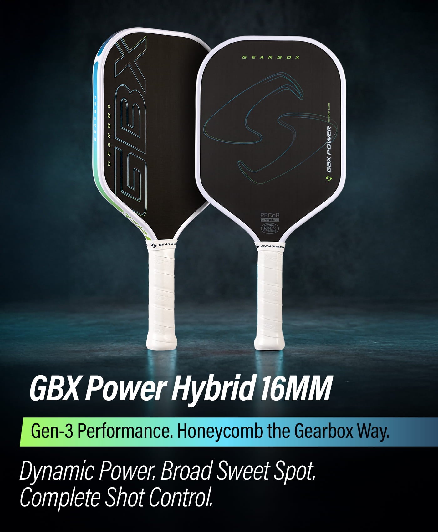 gearbox-gbx-power-hybrid-gen-3-honeycomb-pickleball-paddle image 4