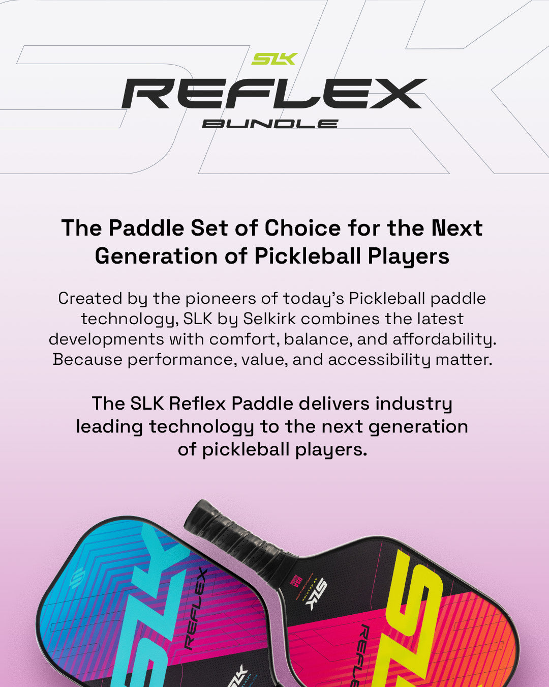 slk-by-selkirk-reflex-pickleball-bundle-2-paddles-balls-and-bag image 3