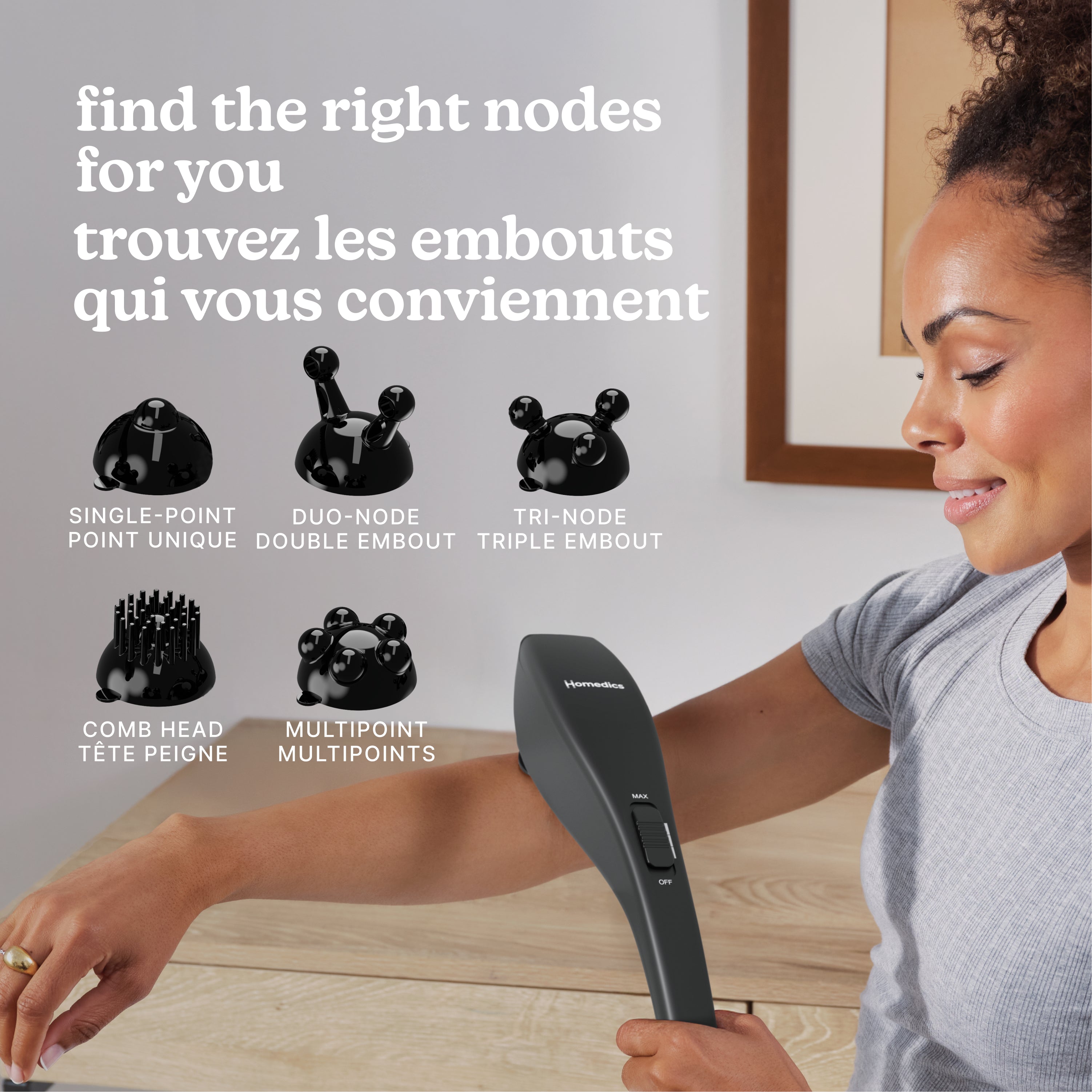 homedics-rechargeable-deep-tissue-percussion-massager-theragun-alternative image 4
