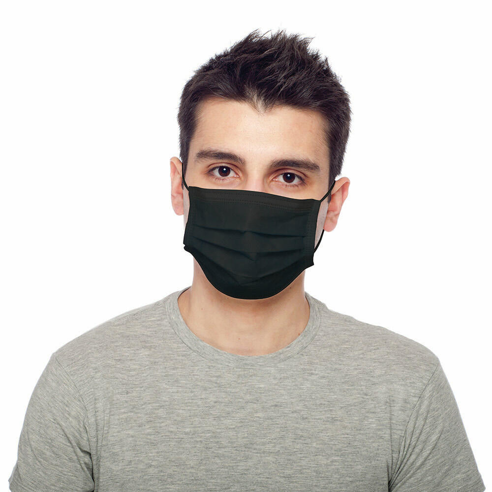 homedics-black-single-use-ear-loop-face-mask-50-count image 2