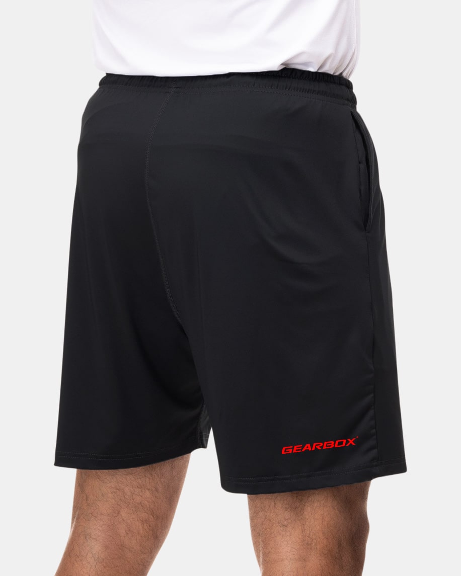 gearbox-men-s-performance-shorts-red-icon image 2