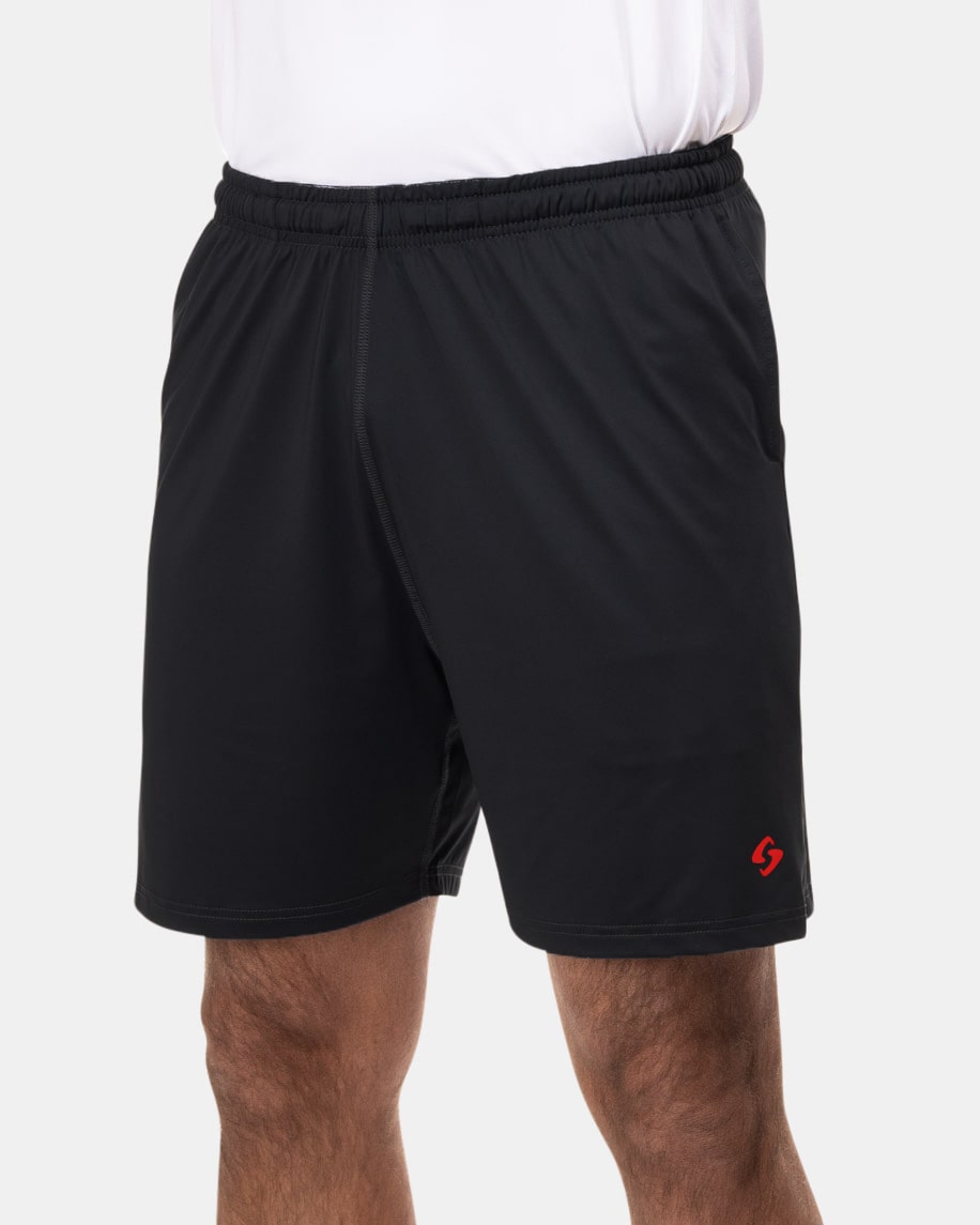 gearbox-men-s-performance-shorts-red-icon image 1