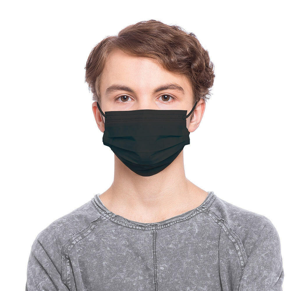 homedics-healthcare-diagnostics-black-small-ear-loop-face-masks-50-count image 2
