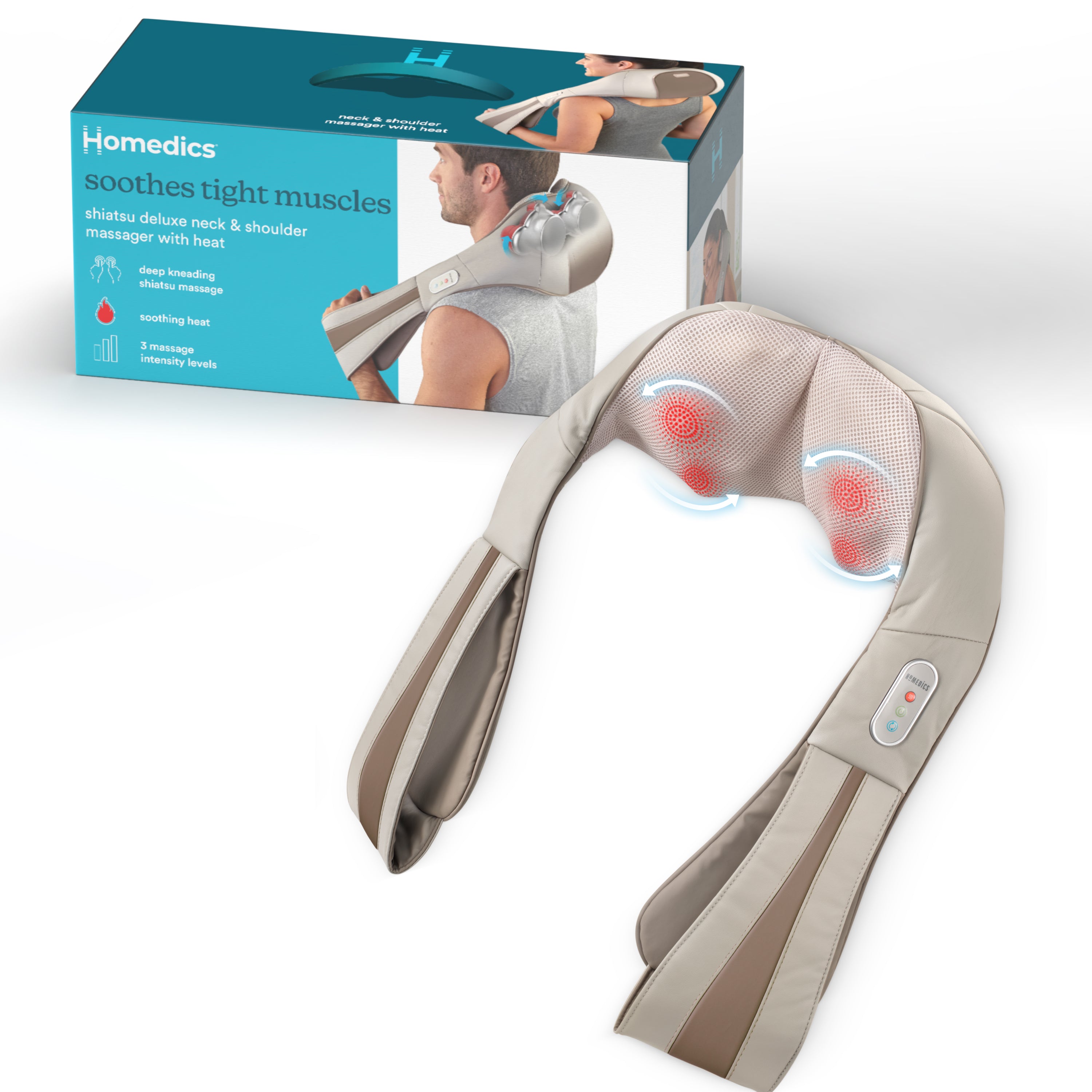 homedics-quad-action-shiatsu-kneading-neck-shoulder-massager-with-heat-deep-knea image 2