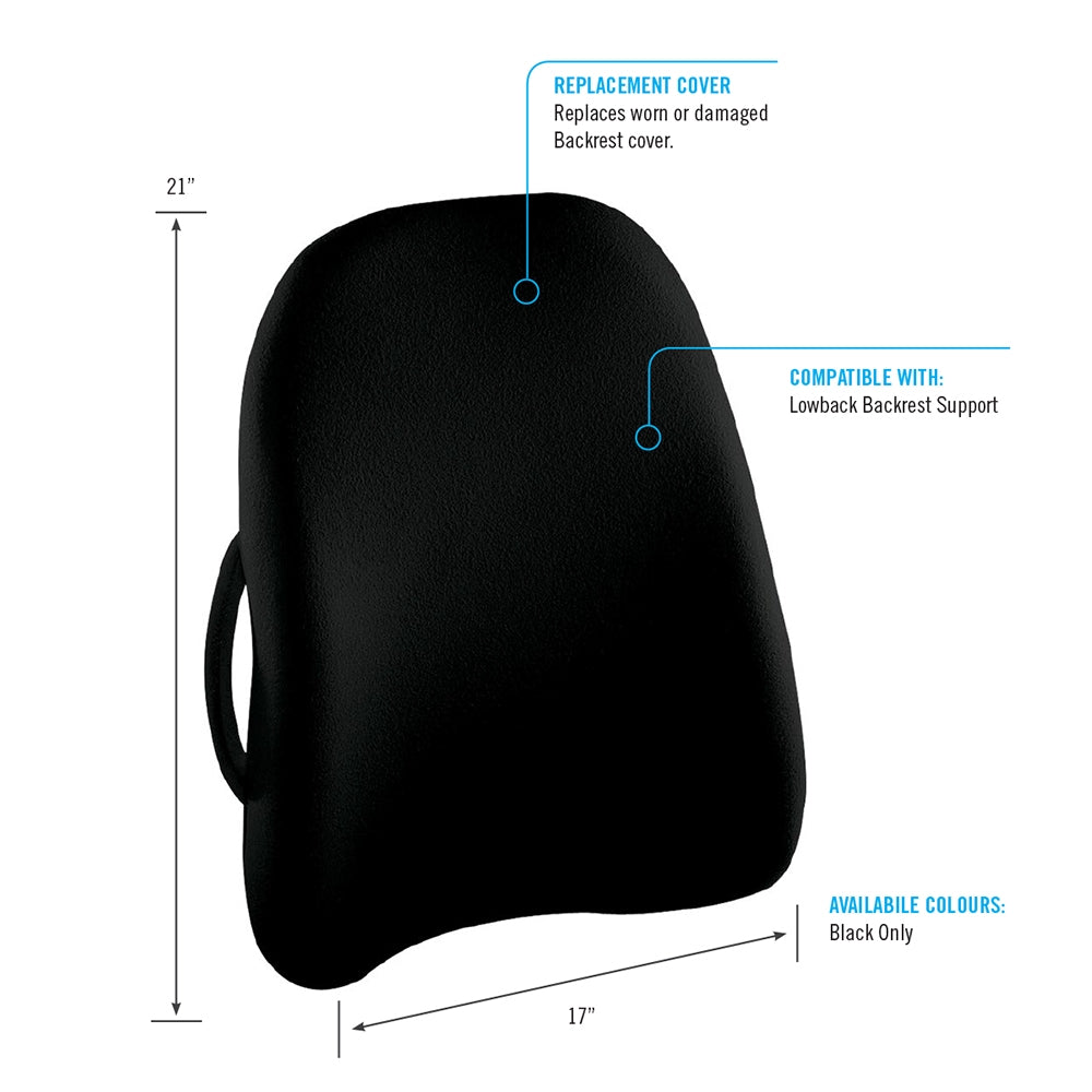 homedics-obusforme-lowback-replacement-cover-black image 2