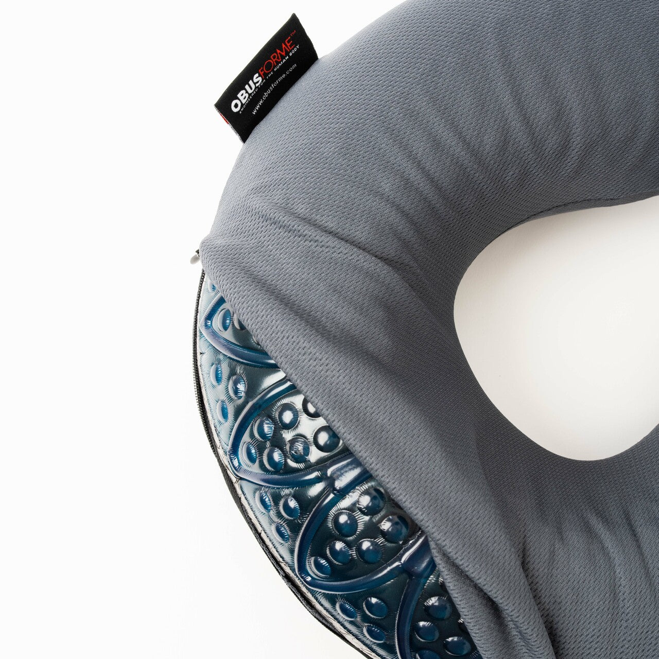 homedics-obusforme-charcoal-travel-neck-pillow-memory-foam-with-antimicrobial-ch image 2