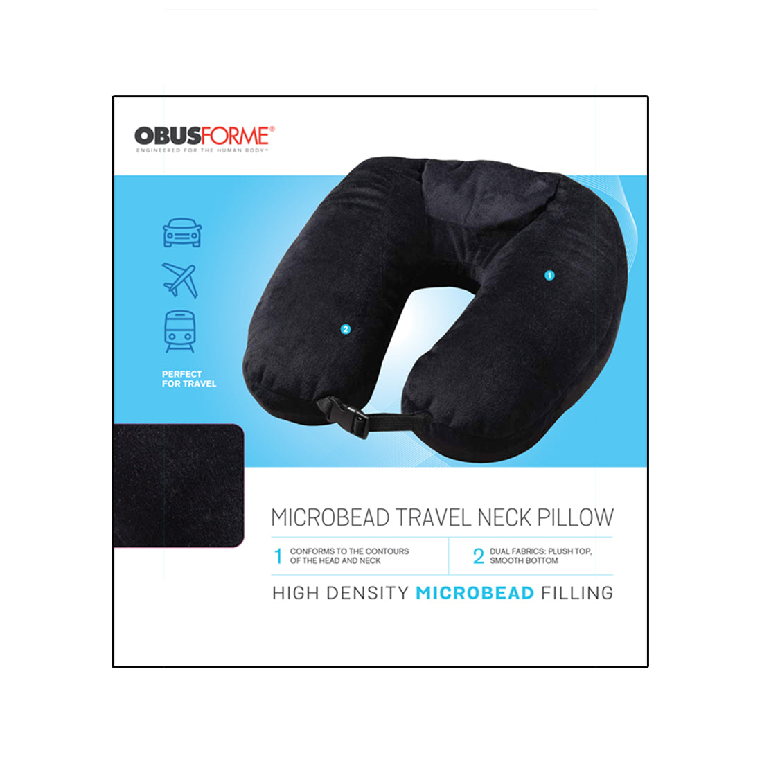 homedics-microbead-travel-neck-pillow-ergonomic-support-with-luggage-strap image 6