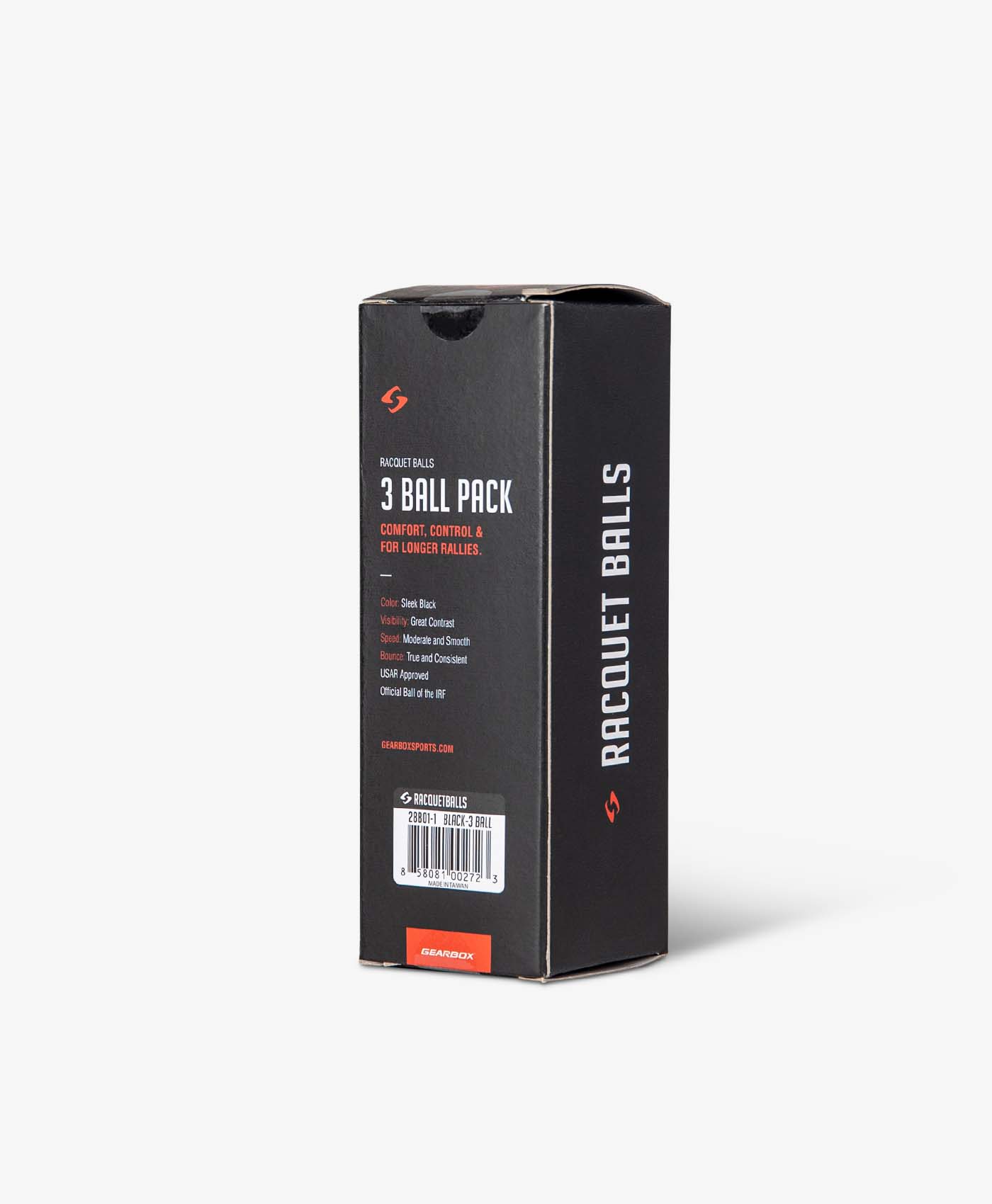 gearbox-racquetball-3-ball-pack-sleek-black image 3