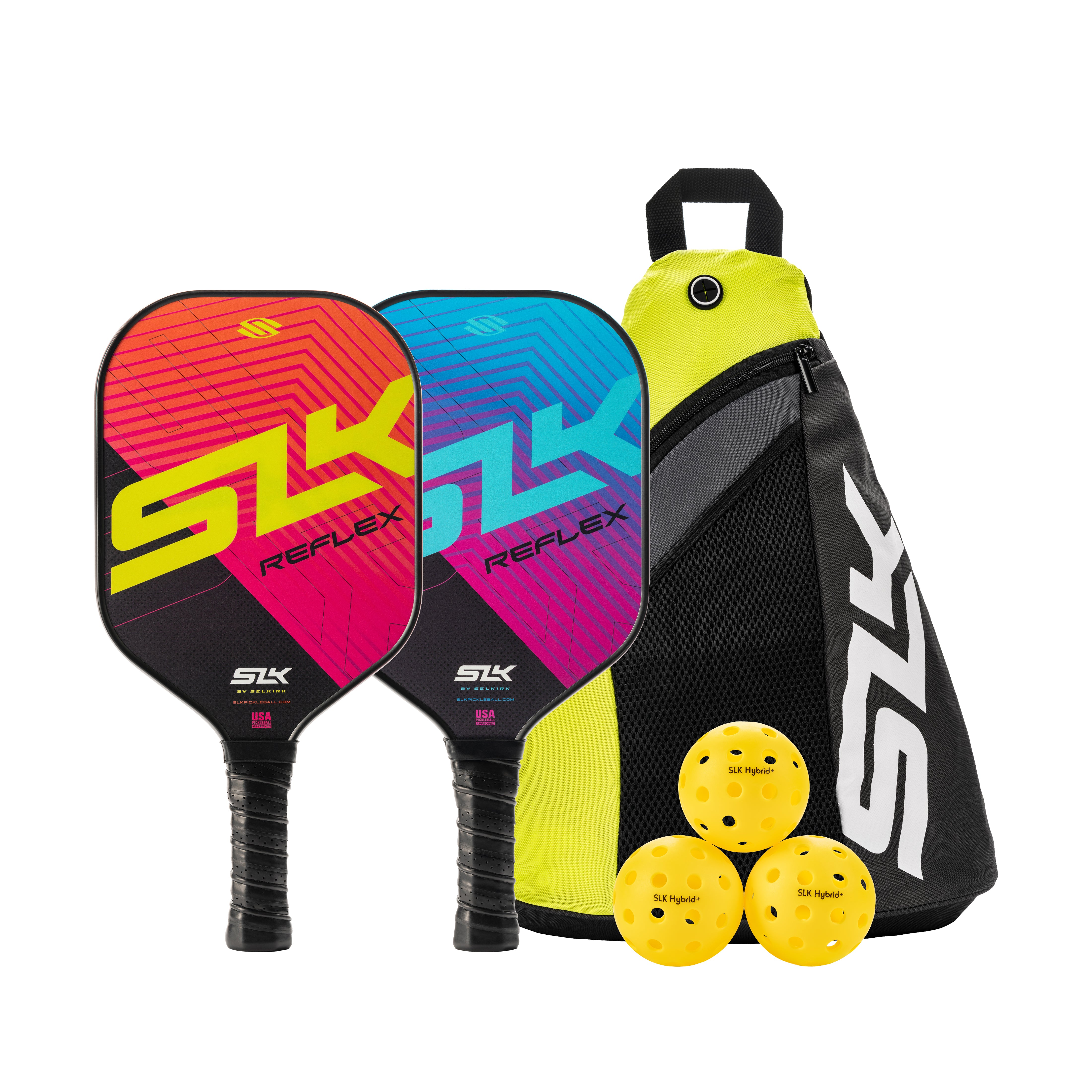 slk-by-selkirk-reflex-pickleball-bundle-2-paddles-balls-and-bag image 1