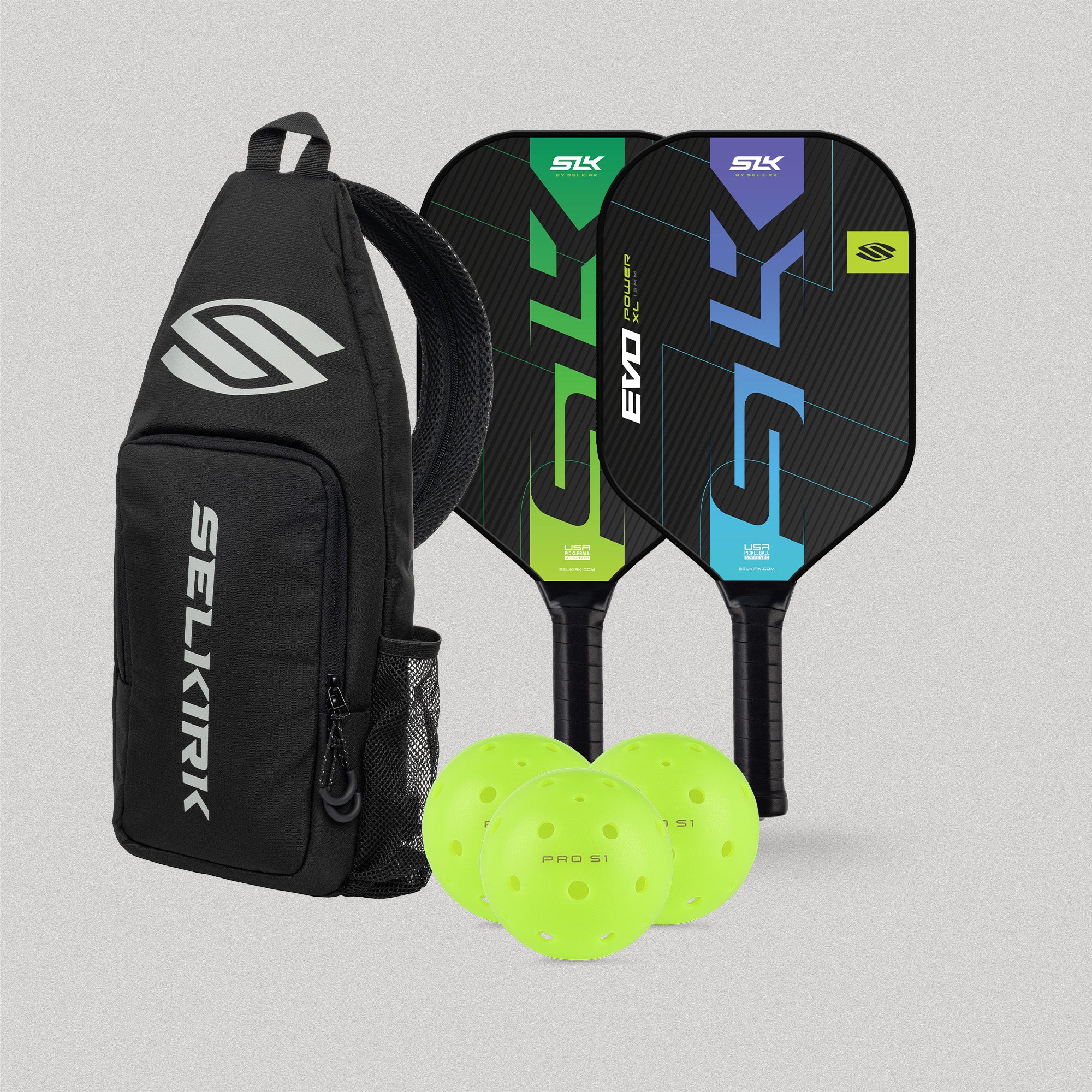 selkirk-sport-beginner-power-bundle-citron-oasis-two-slk-evo-power-paddles-with- image 1