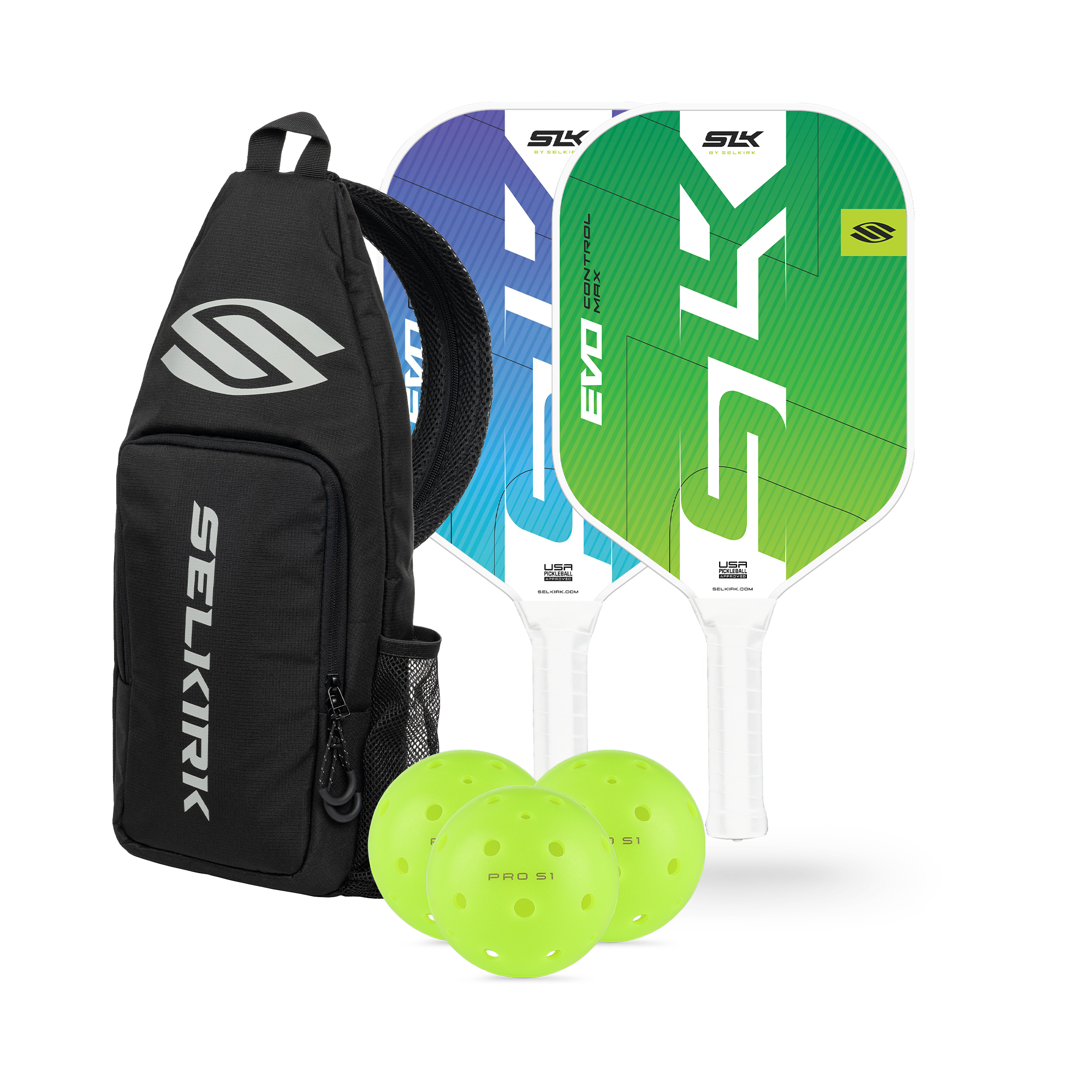 selkirk-sport-beginner-control-bundle-two-slk-evo-control-paddles-with-bag-and-b image 1