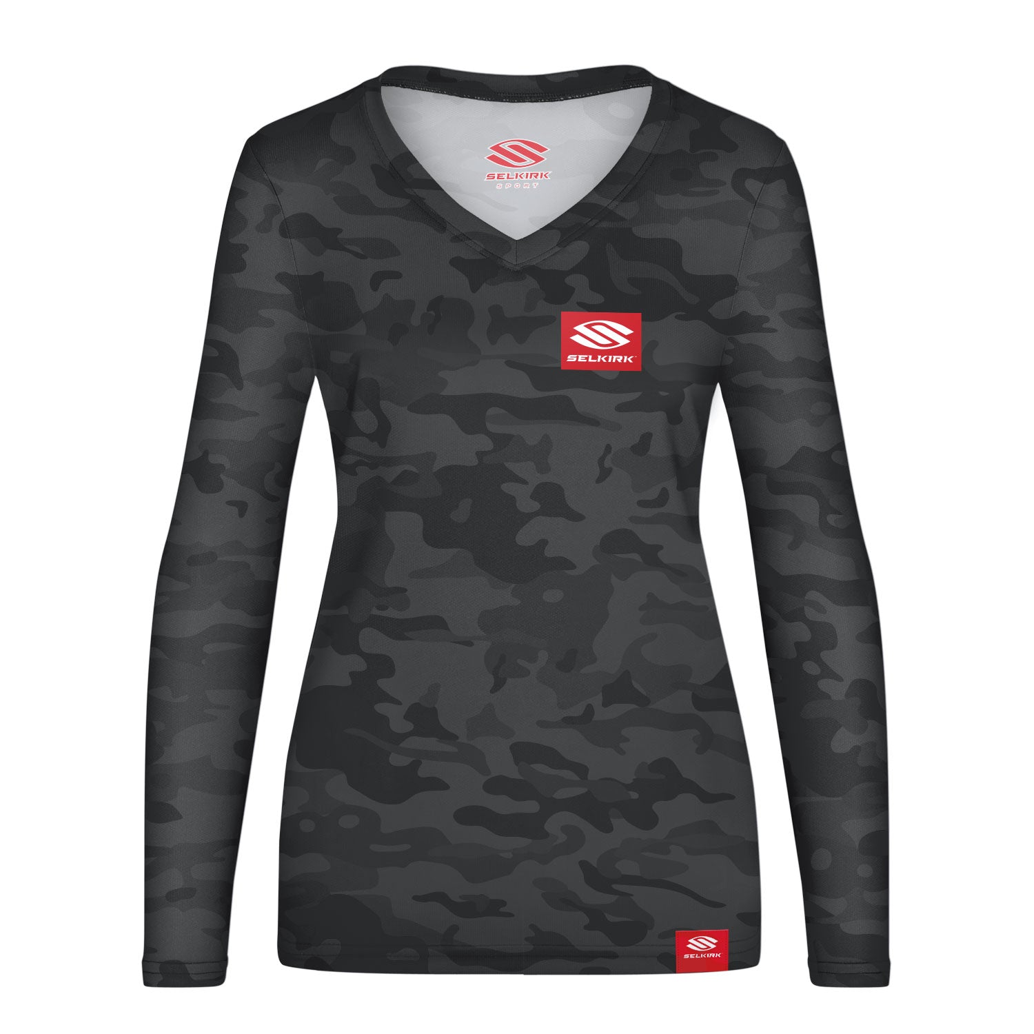 selkirk-sport-women-s-red-label-long-sleeve-v-neck-stretch-wik-technology image 1