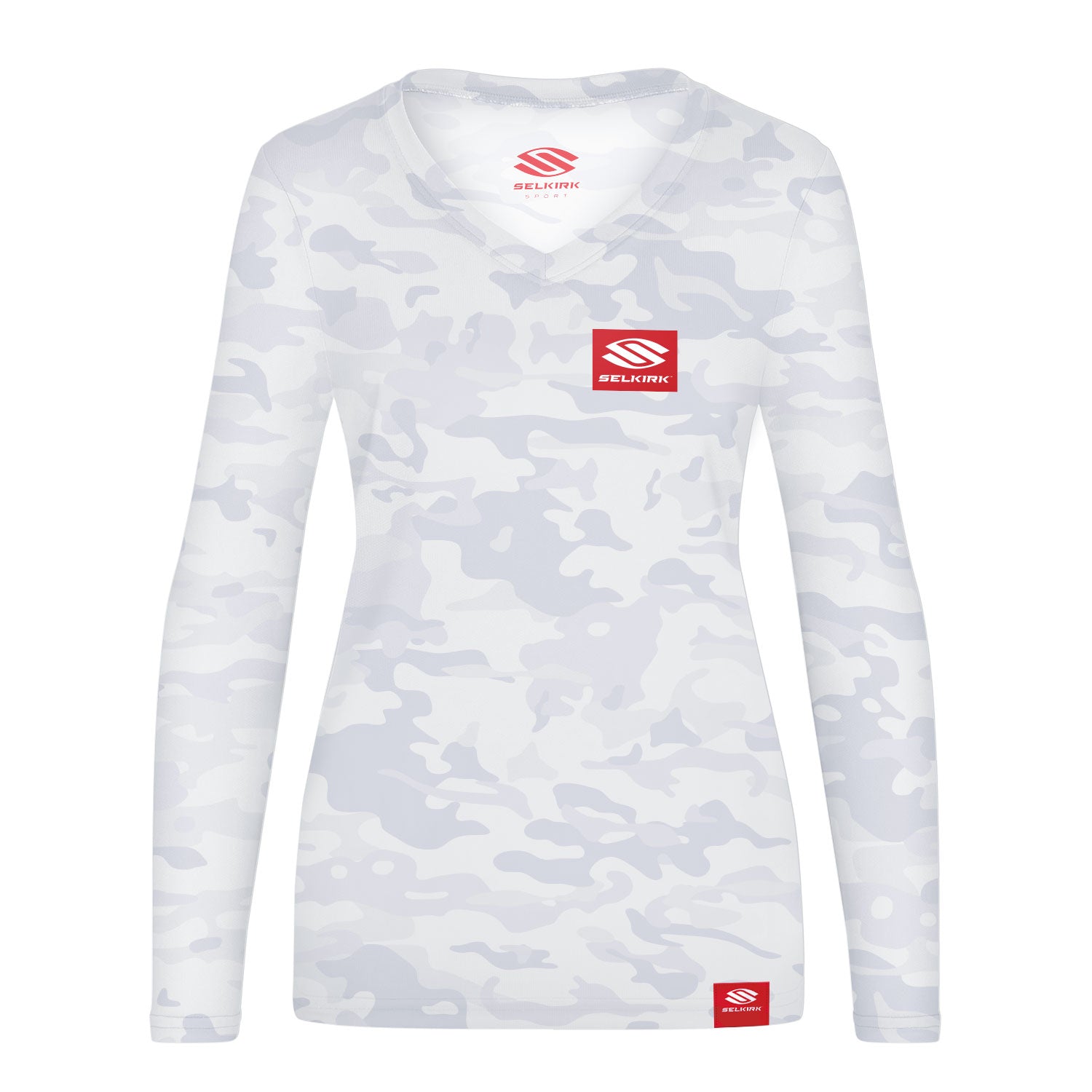 selkirk-sport-women-s-red-label-long-sleeve-v-neck-stretch-wik-technology image 2