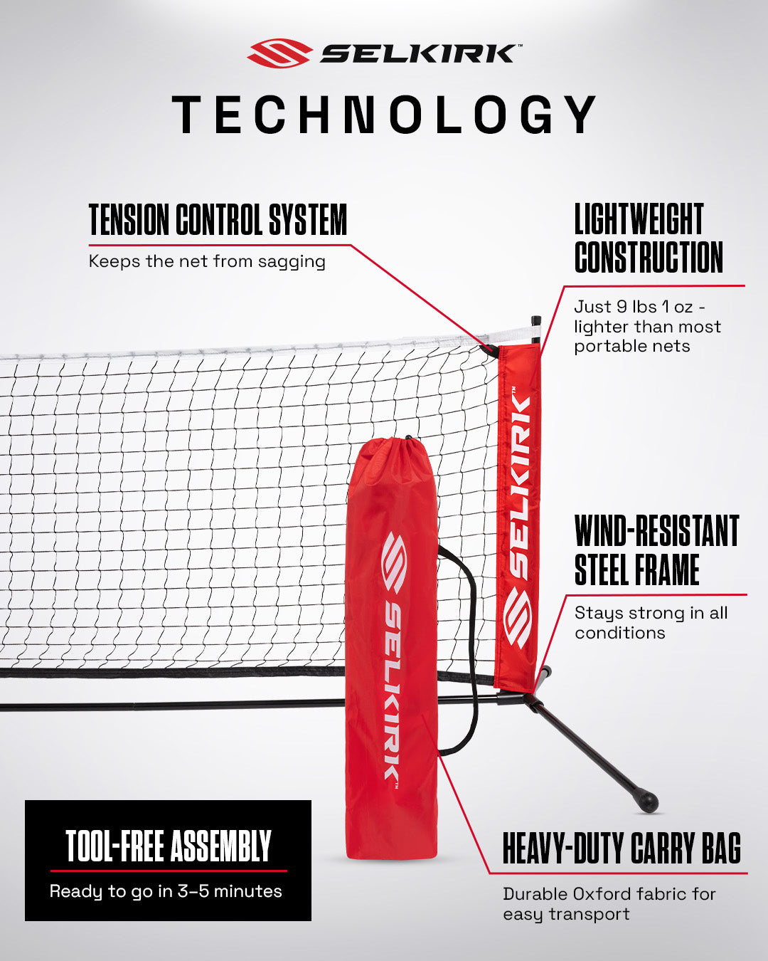 selkirk-quickset-pickleball-net-portable-regulation-height-convenient-setup image 8