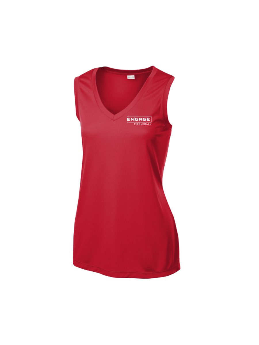 engage-women-s-victory-sleeveless-v-neck-moisture-wicking-performance-top image 3