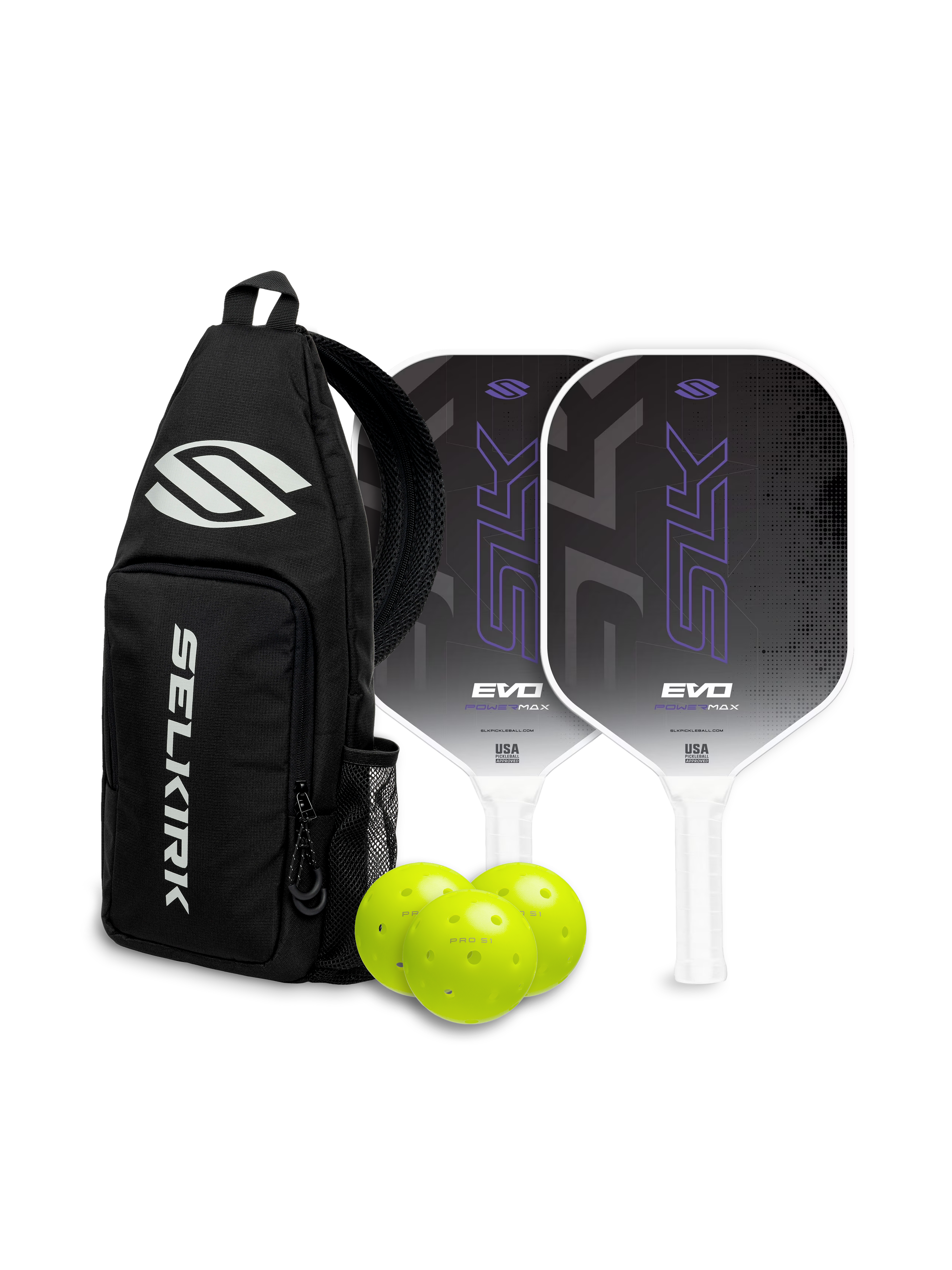 selkirk-sport-slk-evo-2-0-max-bundle-pickleball-paddle-bundle-with-bag-and-balls image 1