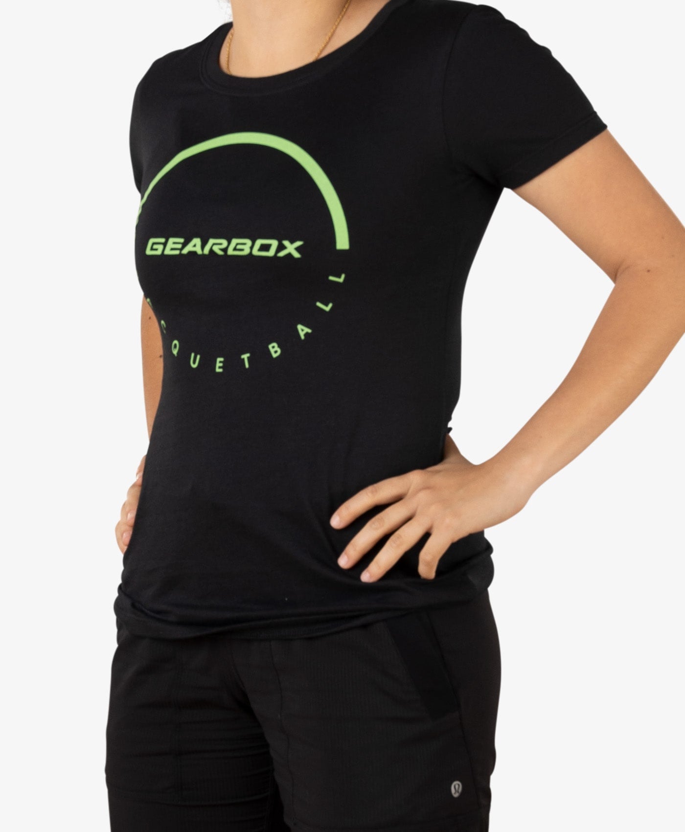 gearbox-dome-racquetball-women-s-cotton-tee-black image 4