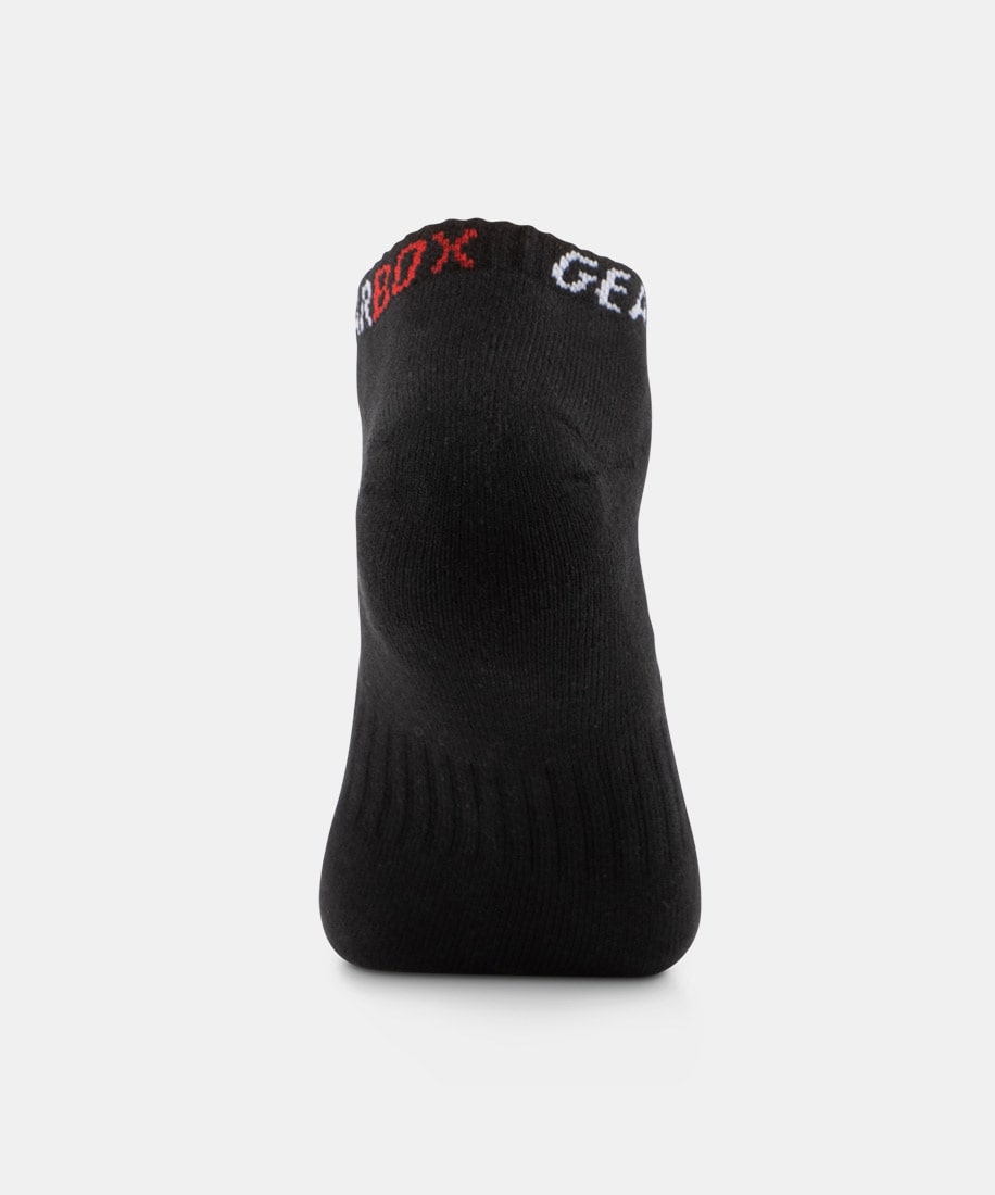gearbox-no-show-socks-black-red-white image 6