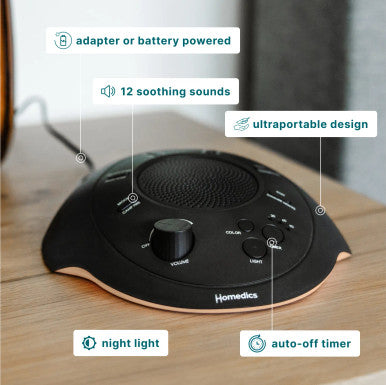 homedics-portable-sound-machine-with-night-light-sleep-aid-for-travel-and-home image 6