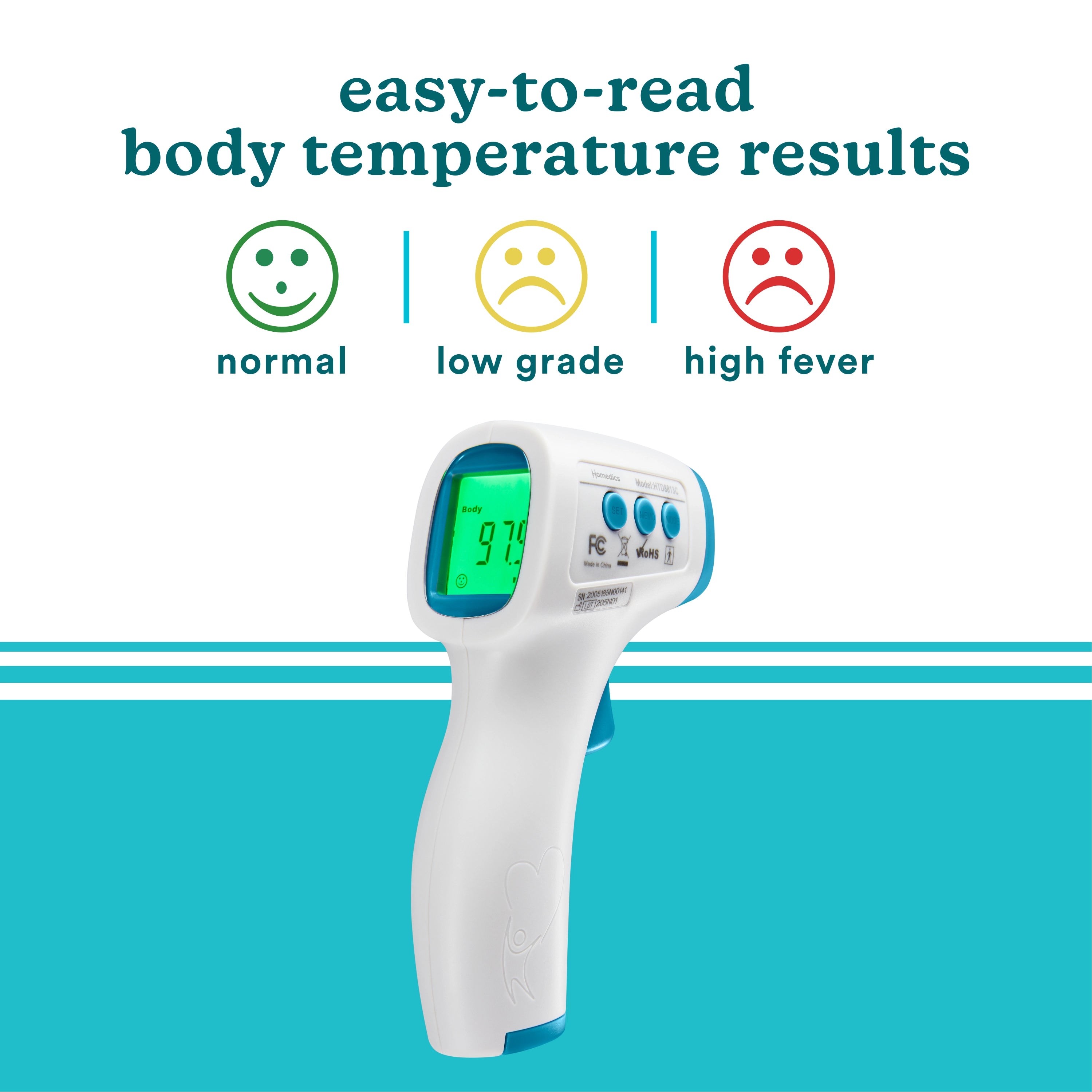 homedics-non-contact-infrared-body-thermometer-large-display-with-color-indicati image 6