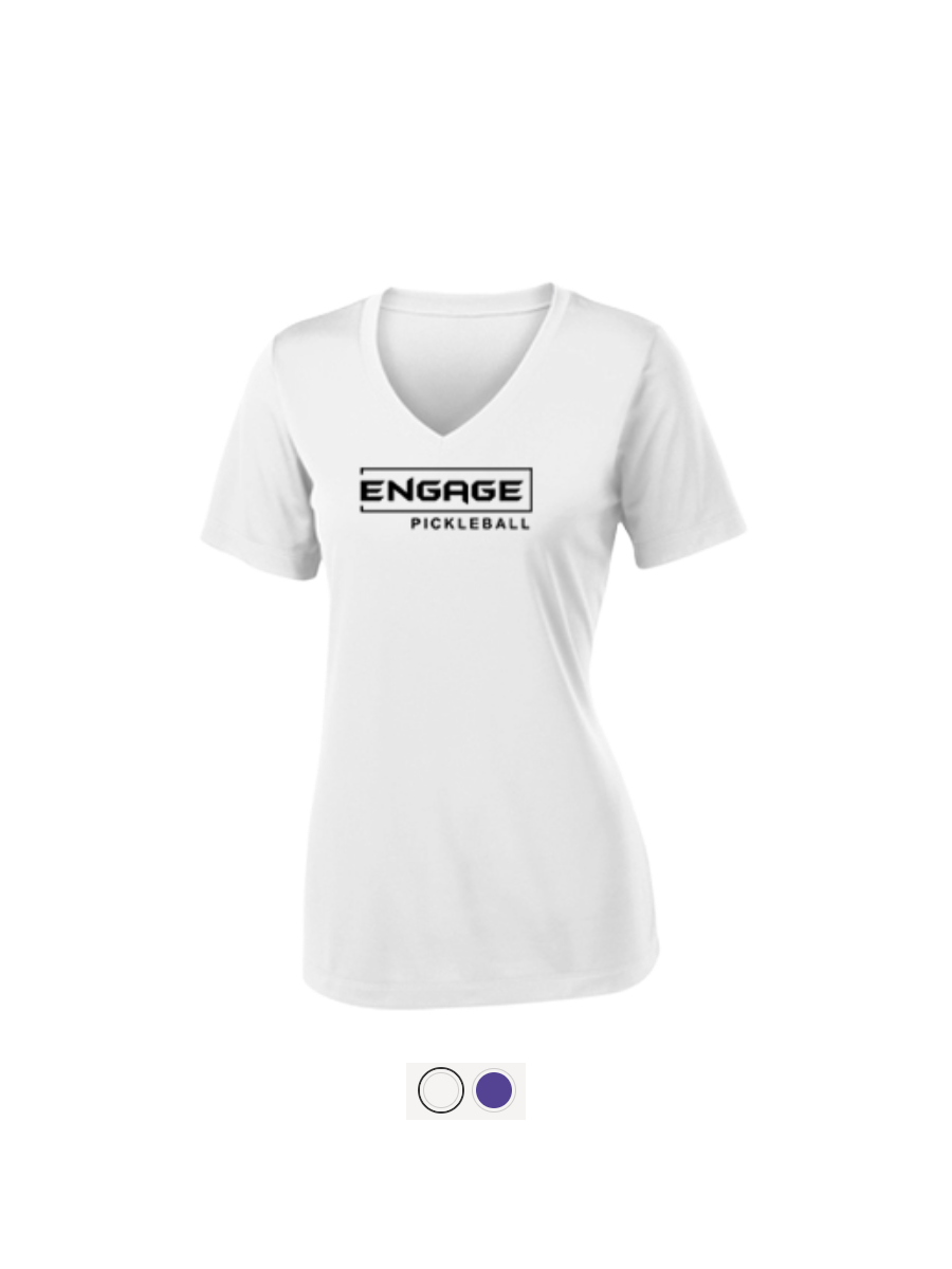 engage-women-s-victory-turnstyle-sport-v-neck-moisture-wicking-polyester-tee image 1