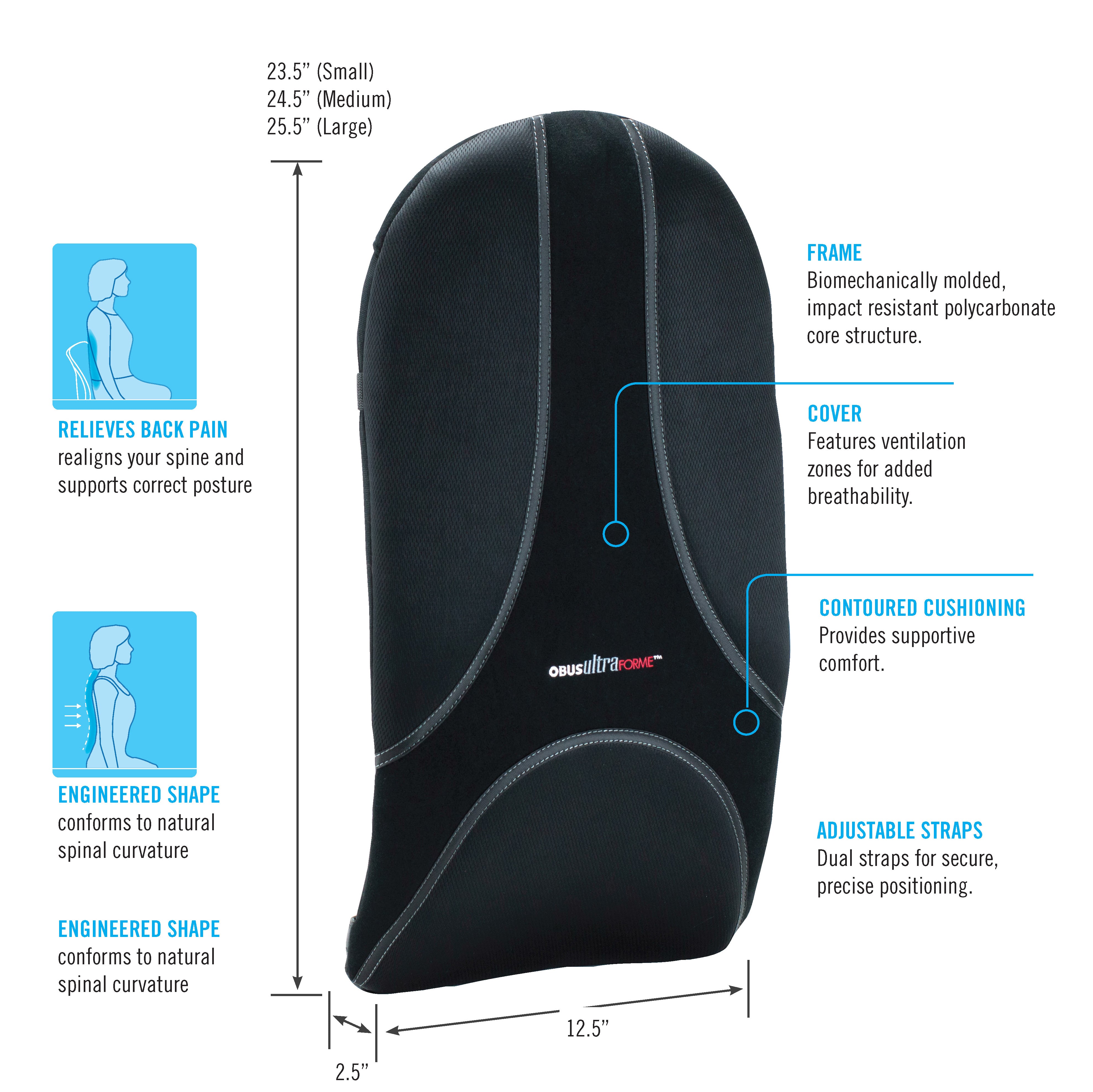 homedics-ultraforme-backrest-full-back-support-for-home-office-car image 2