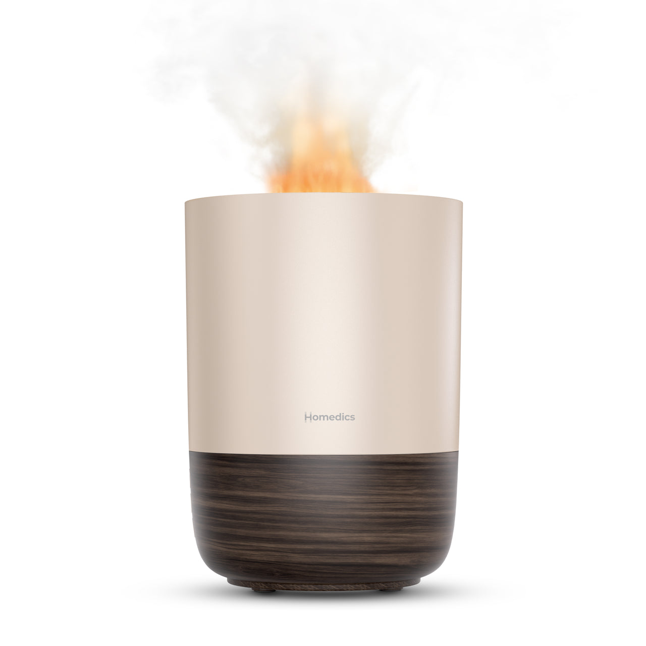 homedics-deluxe-fireside-ultrasonic-humidifier-360-degree-mist-soothing-fireplac image 1