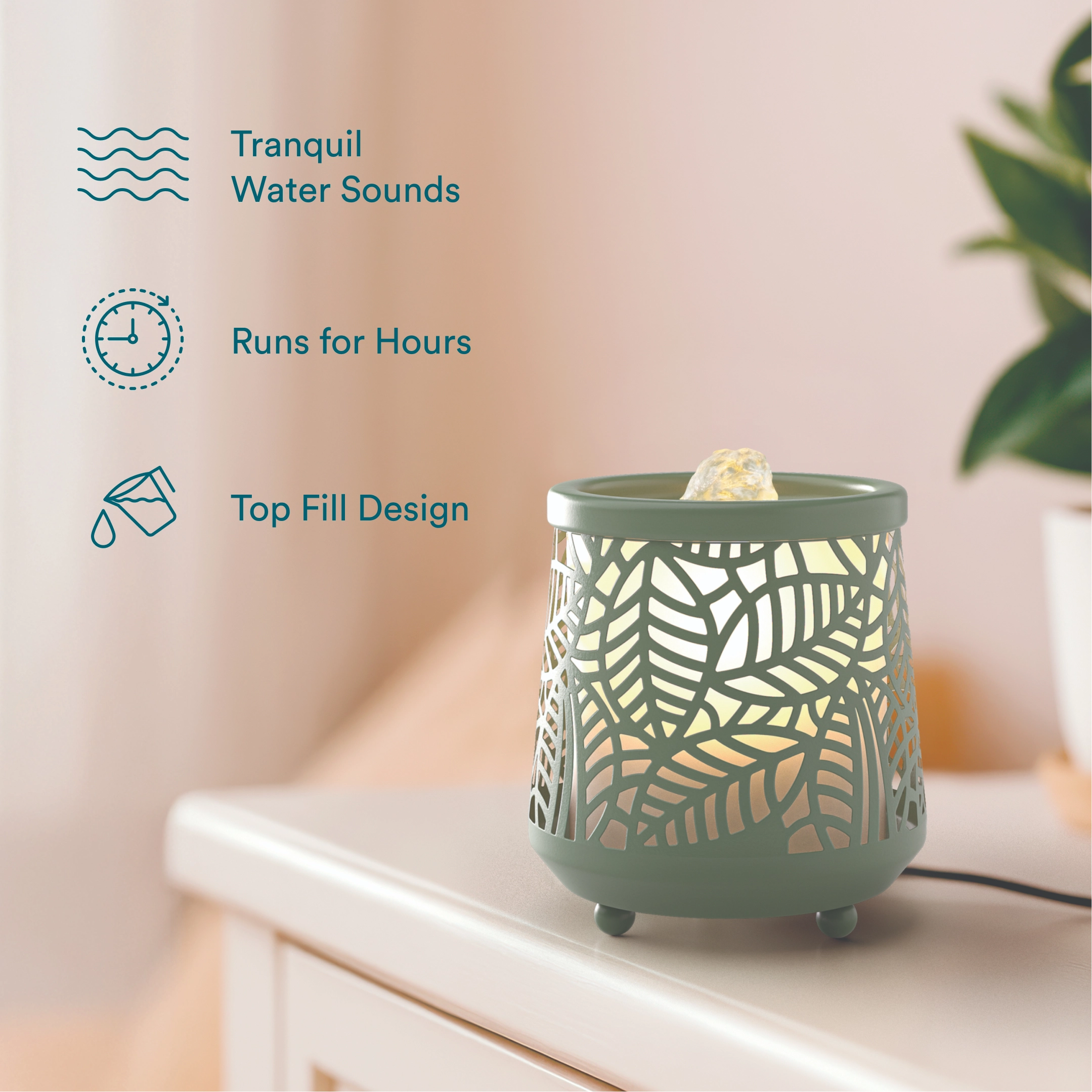 homedics-indoor-relaxation-fountain-with-light-sound-tabletop-water-fountain-wit image 3