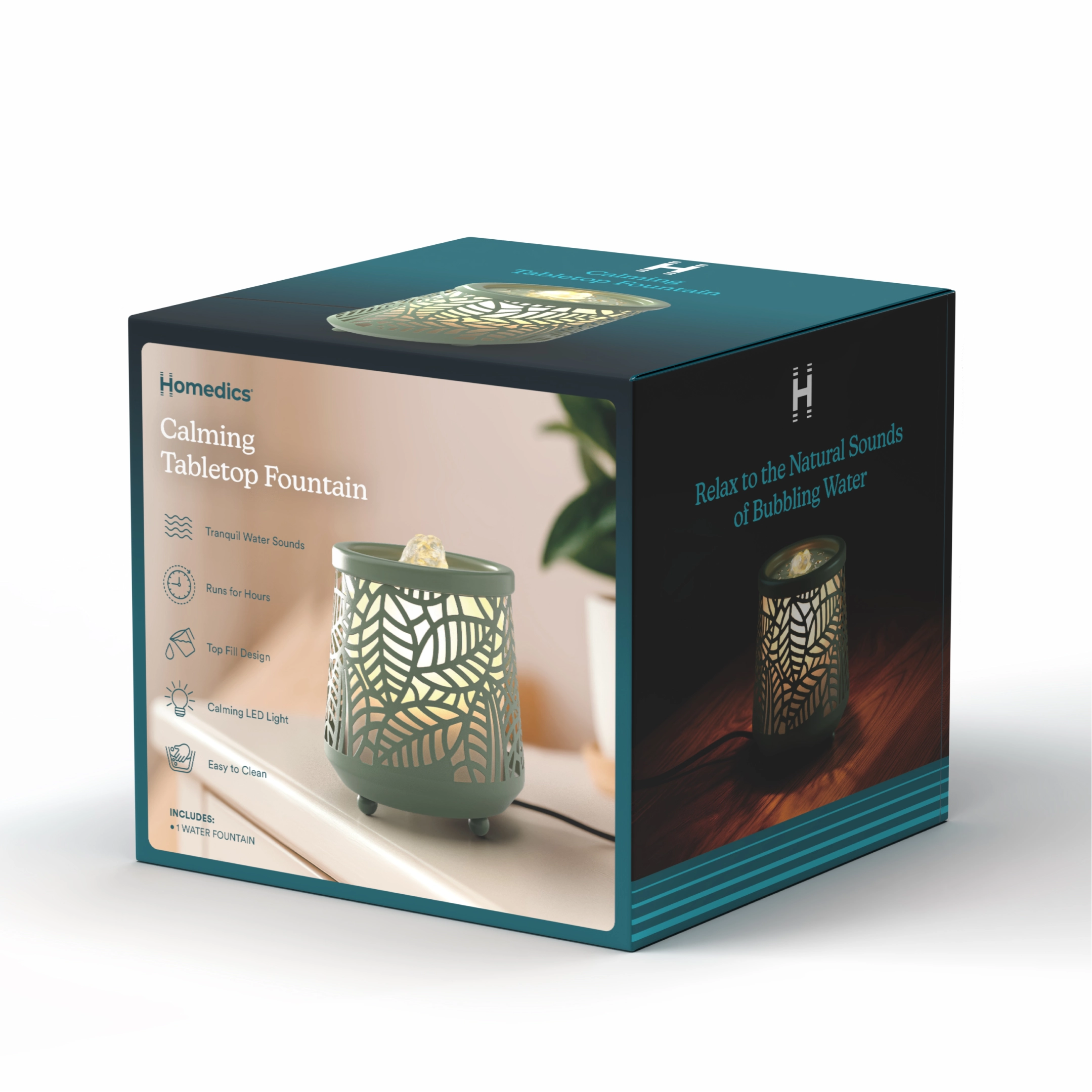 homedics-indoor-relaxation-fountain-with-light-sound-tabletop-water-fountain-wit image 6