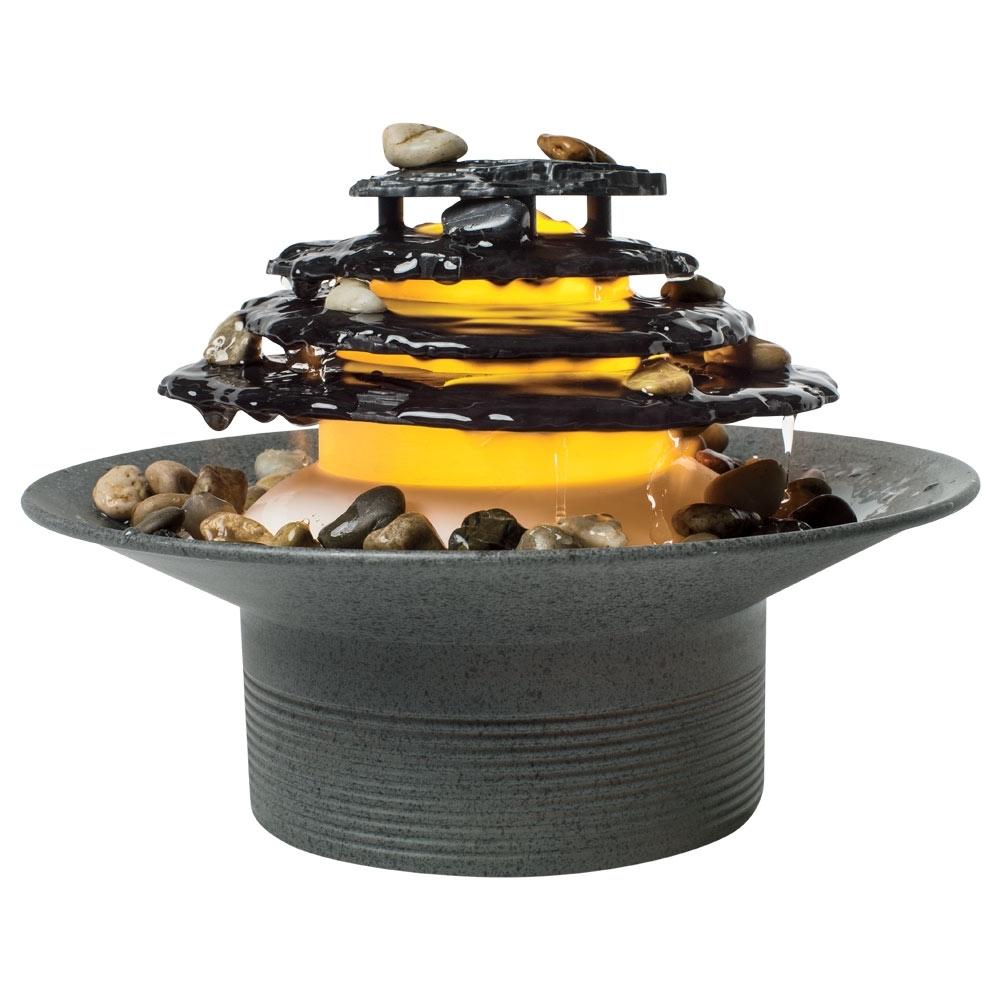 homedics-mirra-zen-gray-tabletop-relaxation-fountain image 1