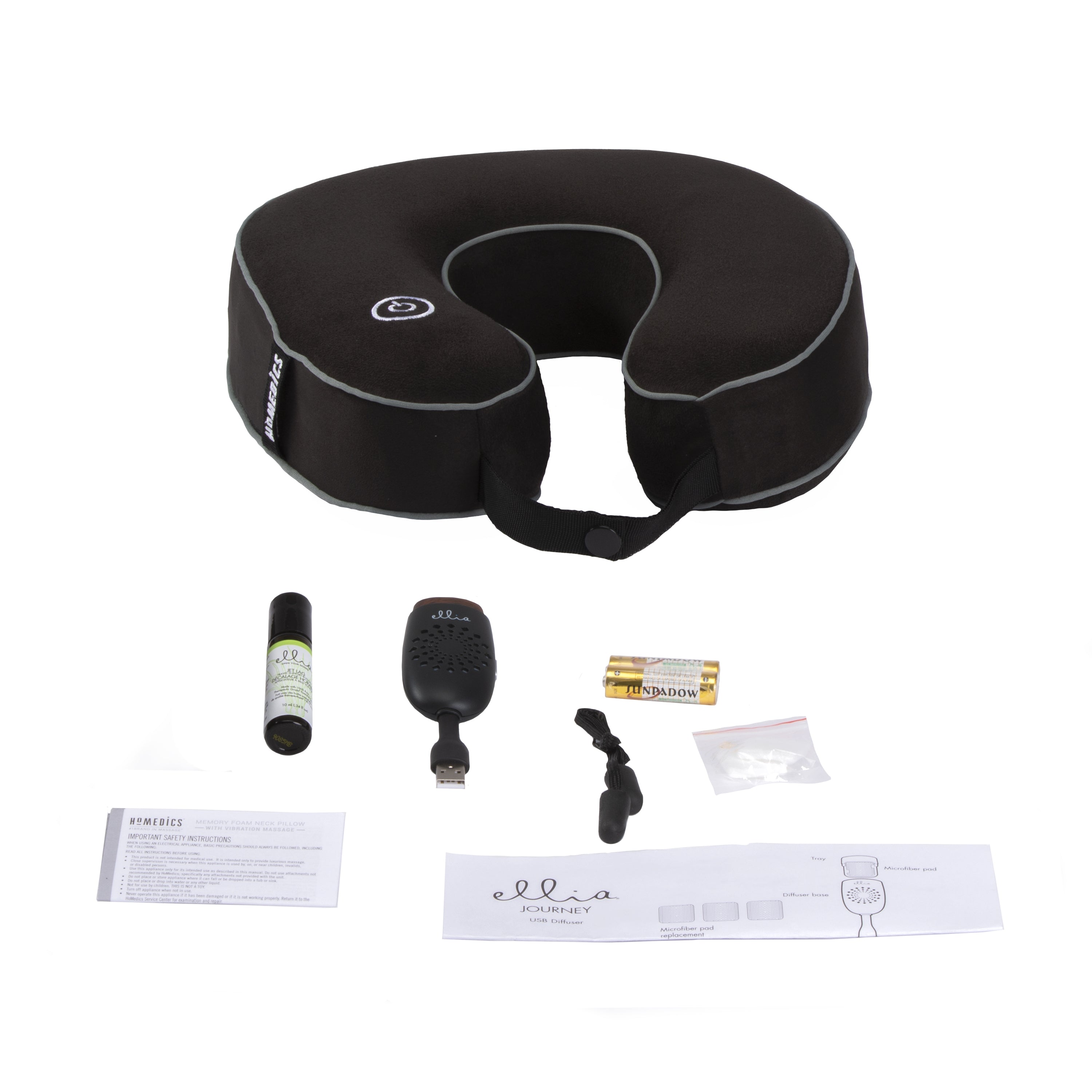 homedics-on-the-go-travel-kit-with-ellia-aromatherapy image 2