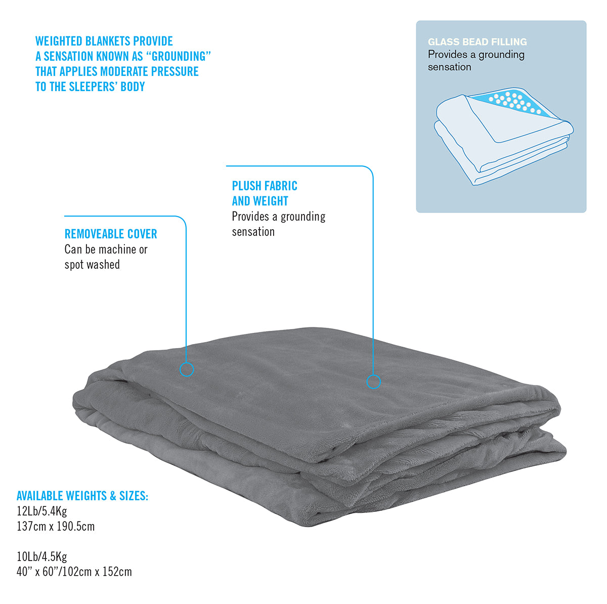 homedics-obusessentials-12-lb-weighted-blanket image 2